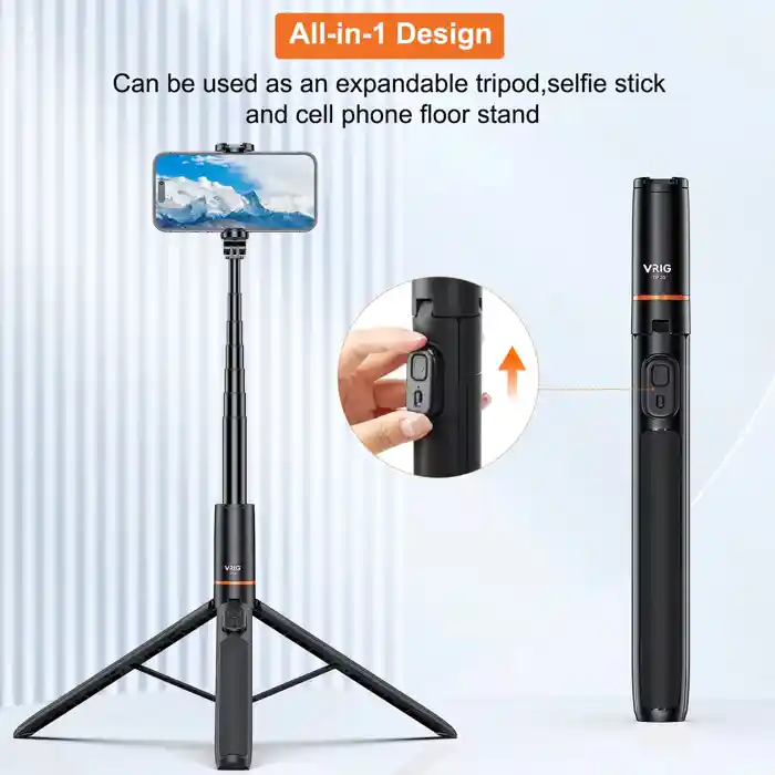 VRIG TP-20 Extendable Selfie Stick Tripod